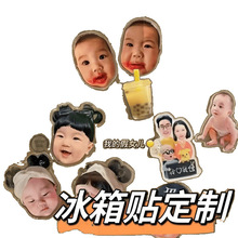 冰箱贴磁铁钉制照片猫咪亚克力人物纪念品异形