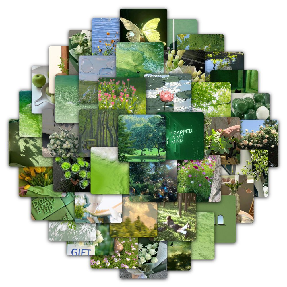 59 Green Landscape Pictures Type A (Waterproof - No Repeating Patterns)