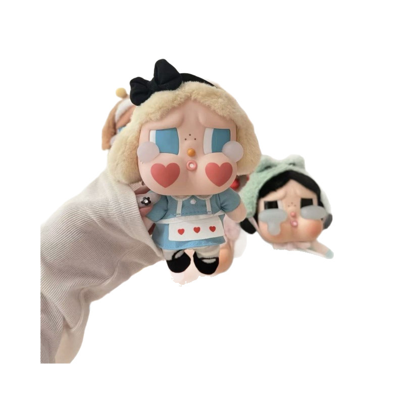 CRYBABY 哭娃东南亚盲盒裸版毛绒公仔呆萌钥匙扣挂件玩偶跨境新品|undefined