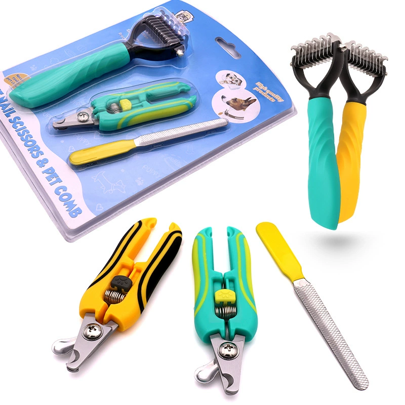 Прямые продажи с фабрики SJ004, ножницы для маленьких ногтей для домашних животных, набор напильников с завязками, набор для чистки и красоты домашних животных