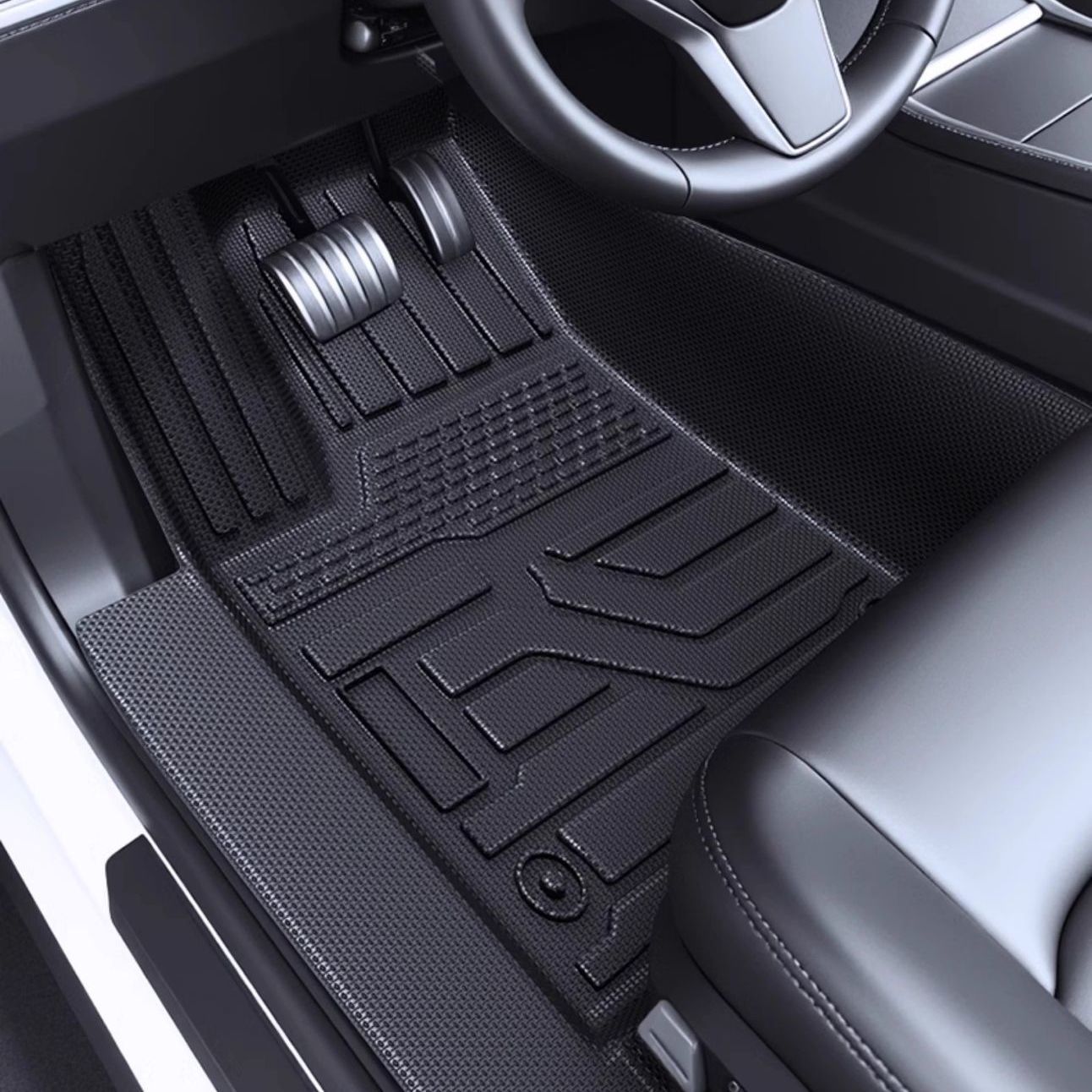 Universal Foot Pad – Volkswagen Mats 2015-2025 TPE - 2015-2016-magotan-b7-dedicated-tpe-edge-full-coverage-single-layer-mat-trunk-mat