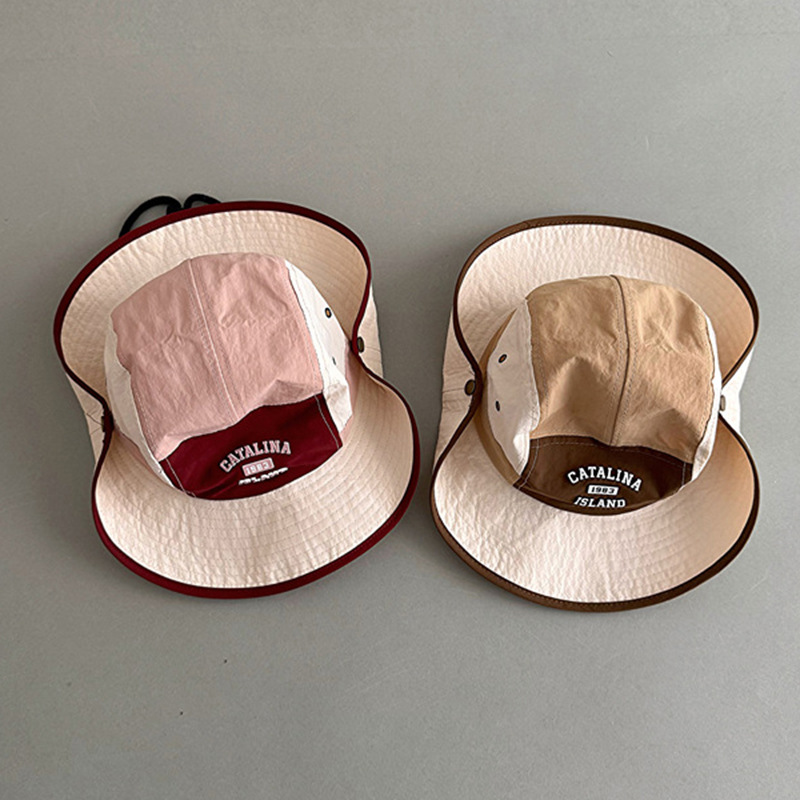 Sombrero para niños estilo delgado de verano coreano sombrero de pescador de color a juego de todo fósforo coreano sombrero para el sol para niños sombrero de montañismo al aire libre