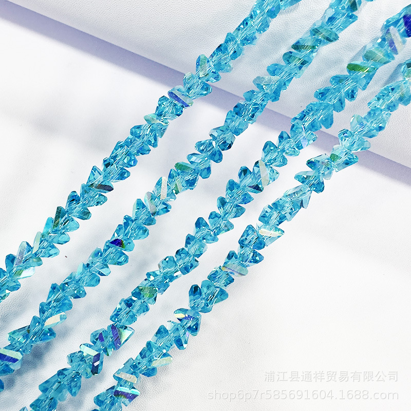 Boutique K9 tarjeta 6mm triángulo cristal cuentas pulsera accesorios para el cabello joyería DIY accesorios de la joyería ventas directas de la fábrica