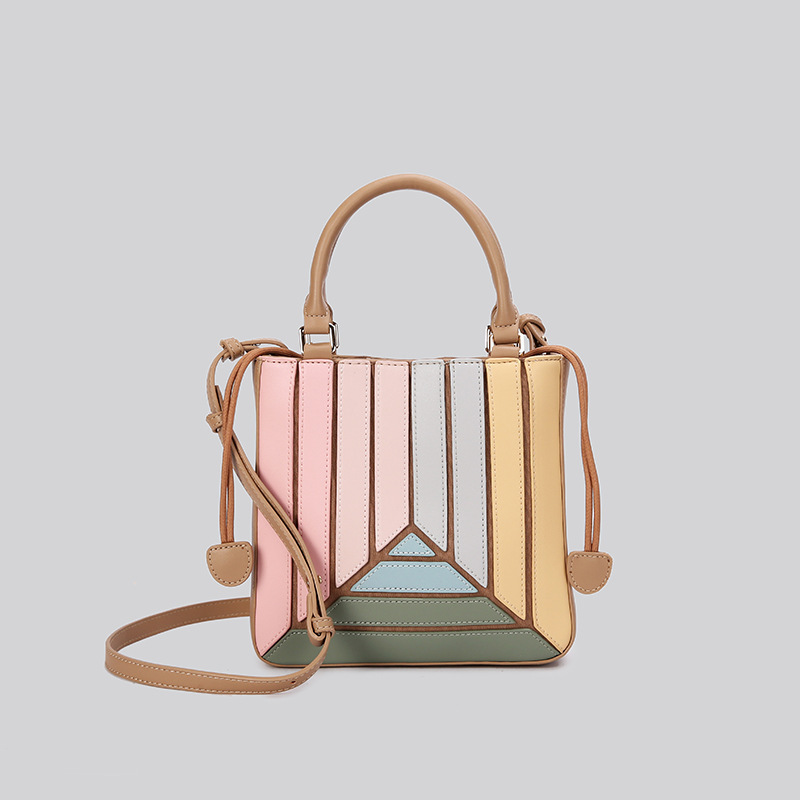 Rainbow Color Single Shoulder Crossbody Small Square Bag for Women, New Turkish Designer Stylish Pleated Fashion Single Shoulder Handbag Rainbow Color Single Shoulder Crossbody Small Square Bag for Women, New Turkish Designer Stylish Pleated Fashion Single Shoulder Handbag