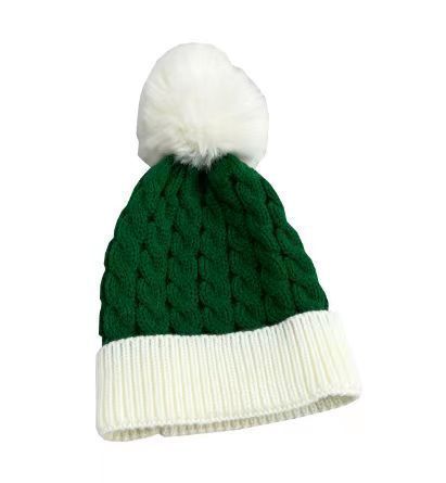 国境を越えた欧米のクリスマス帽毛糸帽秋冬保温毛玉帽子merry christmas bell hat|undefined