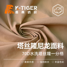 70D尼龙塔丝隆格子布一分格子水洗布尼龙皱防泼水休闲包挎包面料