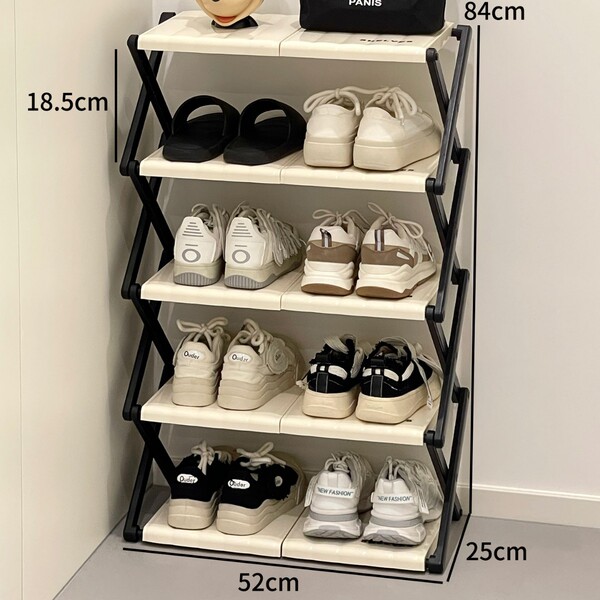 Home entrance door folding shoe rack simple door multi-layer large…