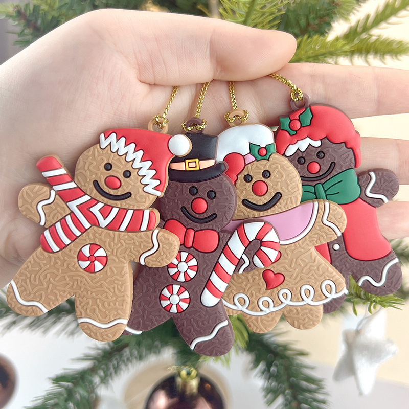 国境を越えた人気のジンジャーブレッドマン クリスマスツリーペンダント クリスマスジンジャーブレッドマンペンダント ラージスタイル クリスマスペンダント12個セット|undefined