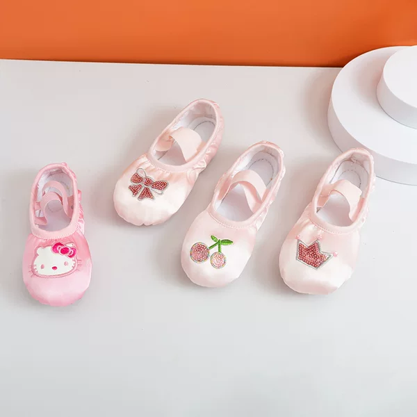Children's Dance Shoes, Adult Girls' Soft-Soled Shoes, Practice Shoes, Yoga Ballet Dance Shoes, Kids' Cat Claw Shoes