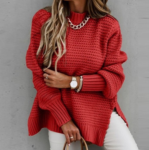 Alibaba.com Amazon Cross-border E-commerce 2024 Autumn/Winter Loose Casual Long Sleeve Knit Cardigan for Women