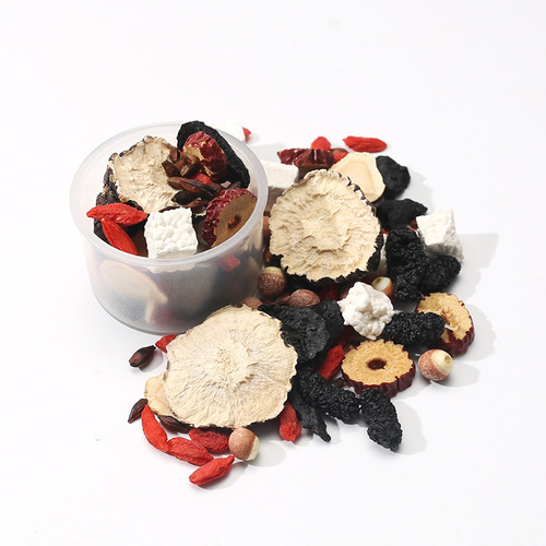 Cistanche deserticola, ginseng, wolfberry tea, wholesale polygonatum, maca and mulberry combination canned men's health tea bag with gift bag