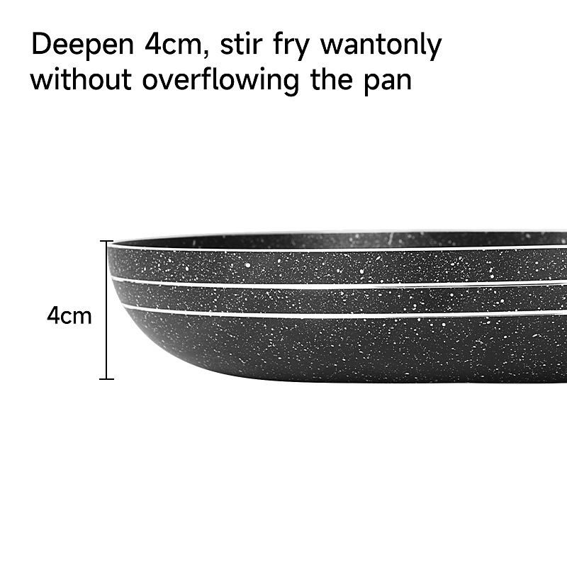 Maifan Piedra sartén antiadherente filete sartén multifunción panqueque Cocina de Inducción de gas universal suplemento de alimentos para bebés pan