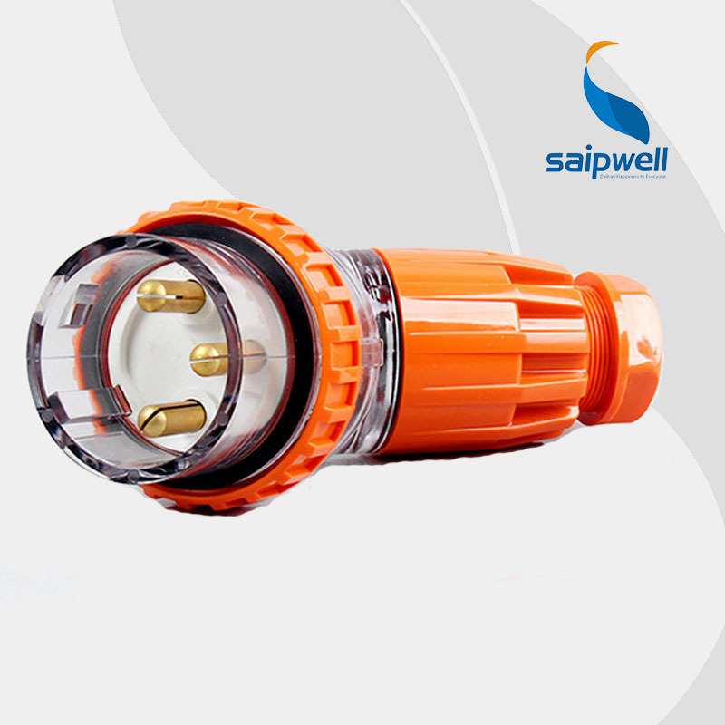 斯普威尔厂家直销SP-56PA310户外PC防腐铜芯插头 工程防水防尘弯