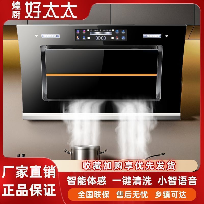 家用出租房厨房大吸力抽油烟机侧吸式自动清洗吸油烟机一件包邮