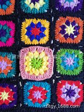 毛线钩花、钩针毛线花边，手工毛线花边