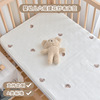 Baby bed Bed cover Cotton 6 Gauze Jacquard weave Embroidery baby mattress Elastic band Cotton sheet Bedspread Bedcover