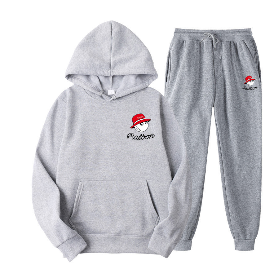 Fashionable demi-season keep warm sweatshirt with hood for men and…