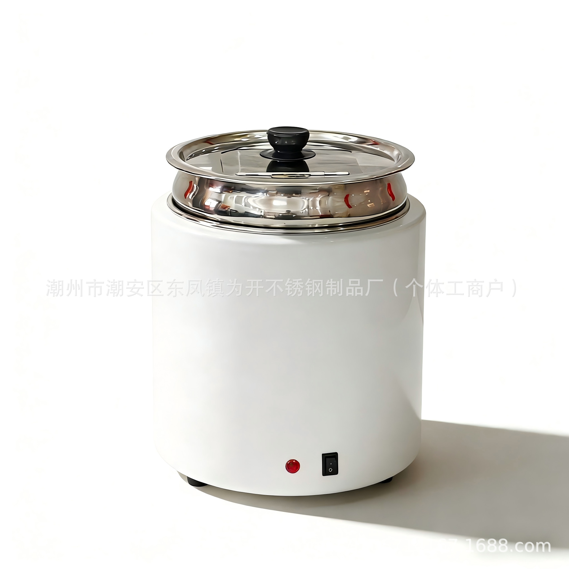 Olla de sopa caliente de acero inoxidable seca 10l comedor escolar cubo de aislamiento térmico del Hotel calefacción eléctrica comercial 304 olla de sopa de grado alimenticio image 8