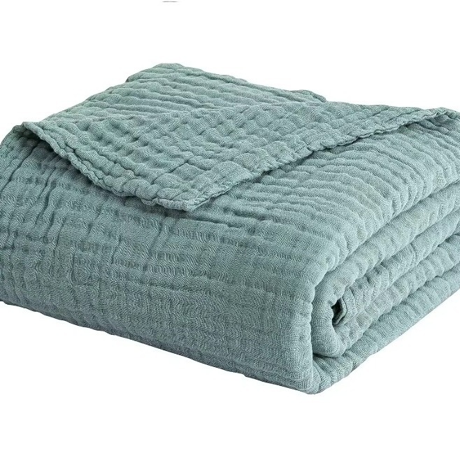 Super Soft Baby Muslin Swaddle Wrap Baby Comforter Blanket Organic Cotton Baby Security Blanket