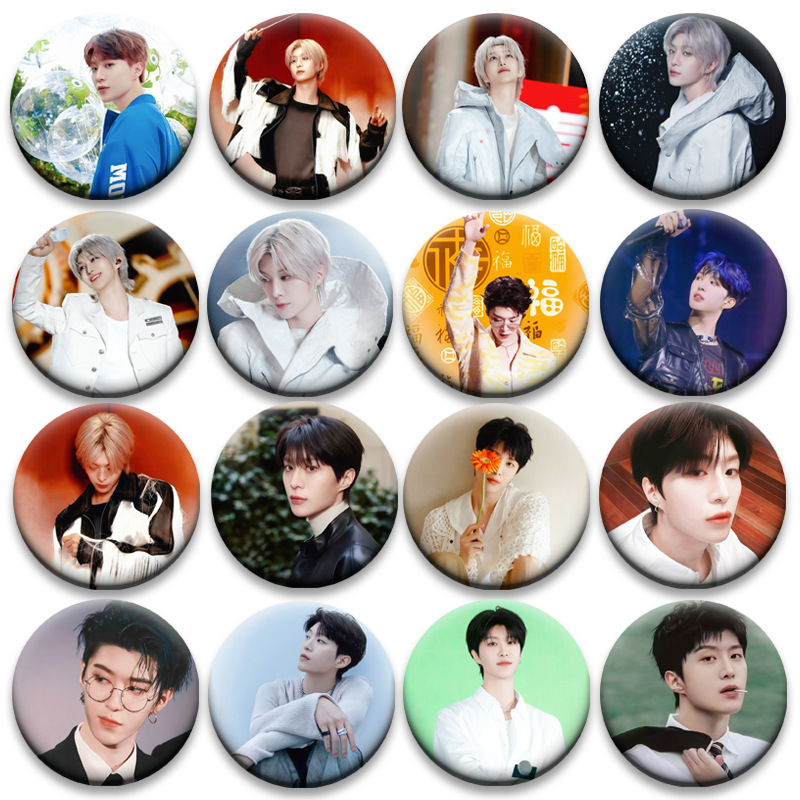 Fan Chengcheng アイドル周辺サポートバーバッジブローチブリキタピオカ痛バッグペンダントジュエリーギフトスター|undefined