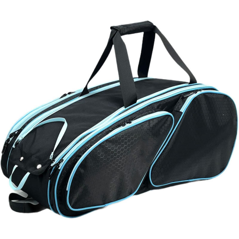 In-Stock New Cross-Border Badminton Racket Bag with Multiple Compartments, Large Capacity Tennis Racket Bag, Portable Pickleball Racket Storage Bag