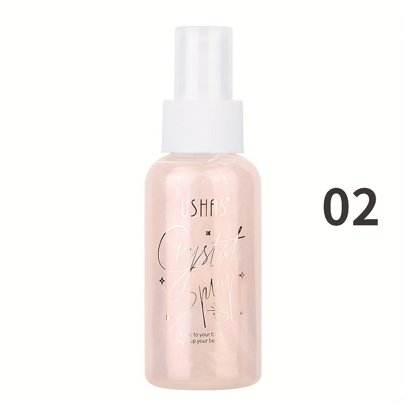 USHAS Cross-border Amazon spot venta caliente azufre brillo maquillaje peinado spray iluminador hidratante líquido reparador