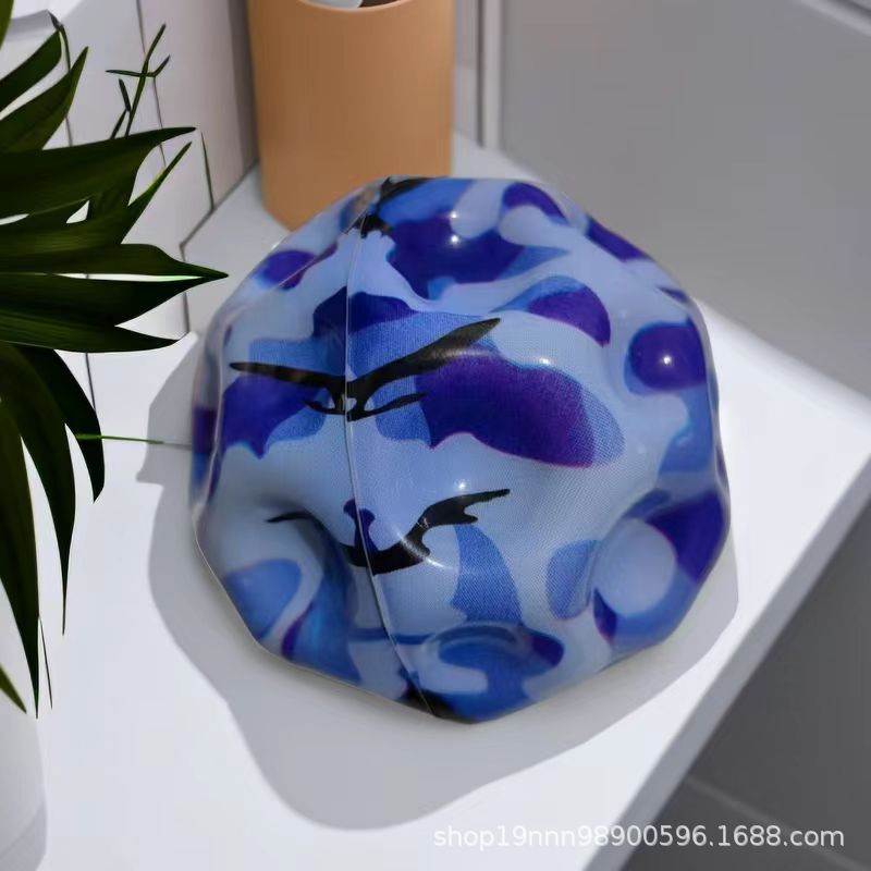 High elastic ball camouflage blue