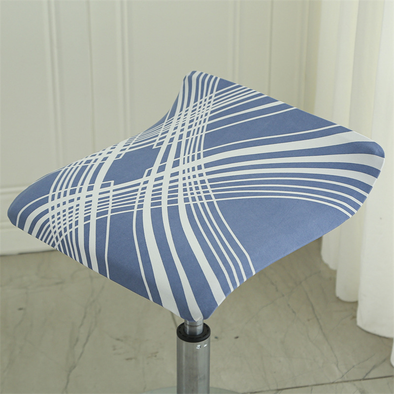 Cajero de recepción Cubierta de silla cuadrada Cubierta de asiento elástica Cubierta de asiento dividida de oficina Cubierta de respaldo de silla giratoria Cubierta de asiento