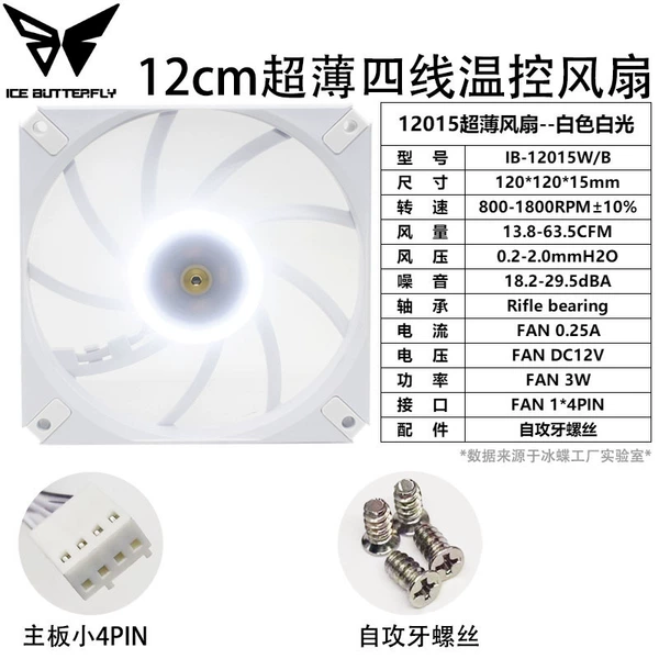Bingie 12015 white box white light temperature control