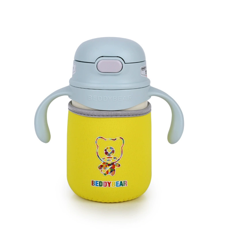 Детская бутылочка BeddyBear с нескользящим льняным чехлом, защитный чехол и аксессуары