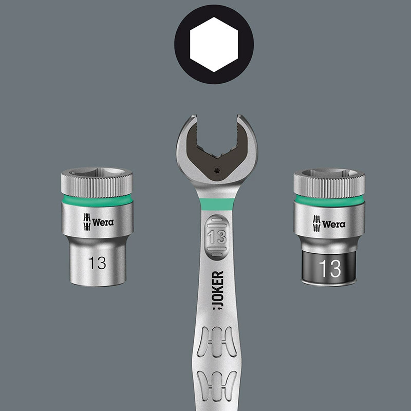 German Wera Wera Tools 8790 Xiaofei 1/4 external hex socket head ratchet wrench socket extended type