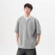 Japanese Heavy Fake Two-piece Contrast Color Short-sleeved Men's and Women's Summer Fashion Brand Design Sense Simple All-match Couple Half-sleeved T-shirt