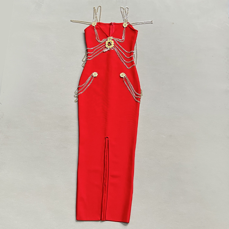 Elegant Women's Bandage Evening Dress For Formal Prom Occasions_voghion.com