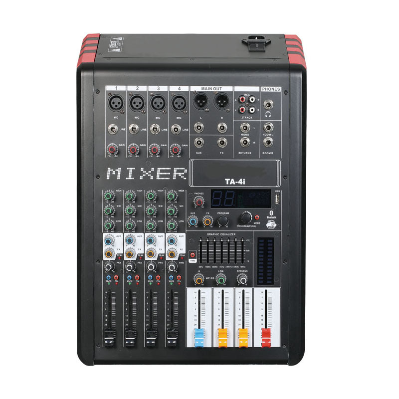 12路调音台99DSP效果带均衡内置蓝牙播放器 TA-4i 舞台演出混音器