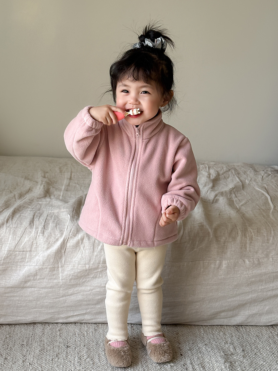 Sugar Pear ropa infantil niñas vestir abrigo de invierno 2024 nuevo estilo de niños coreano algodón sandwiched abrigo de ropa de bebé
