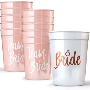 Bachelor Party Team bride bridesmaid Cup macaron pink bride to be bride Cup
