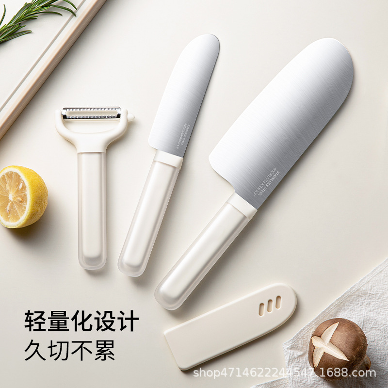 Kitchen Knife for Home Use, Slicing Vegetables, Meat, and Fruits, Stainless Steel, Sharp, Suitable for Women
