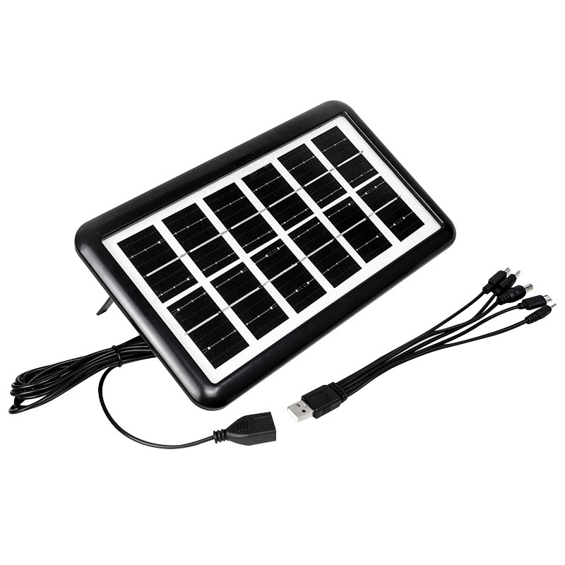 Солнечная панель Green ants 3Вт USB с кабелем 5-в-1