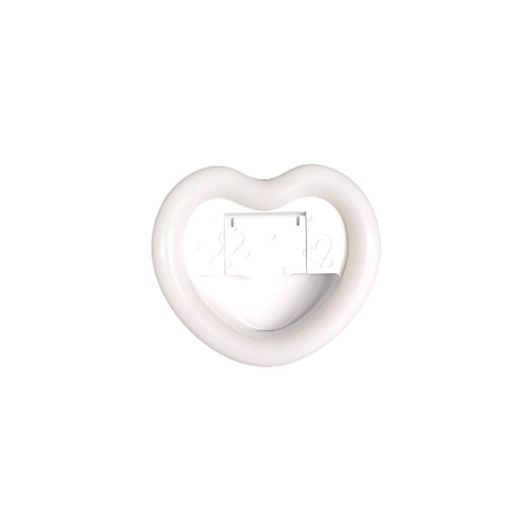 Peach heart white