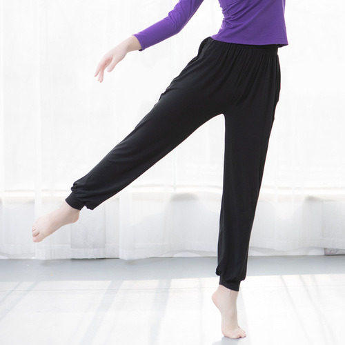 Dance practice clothing for women modern square folk dance modal small feet harem body yoga long pants for adults