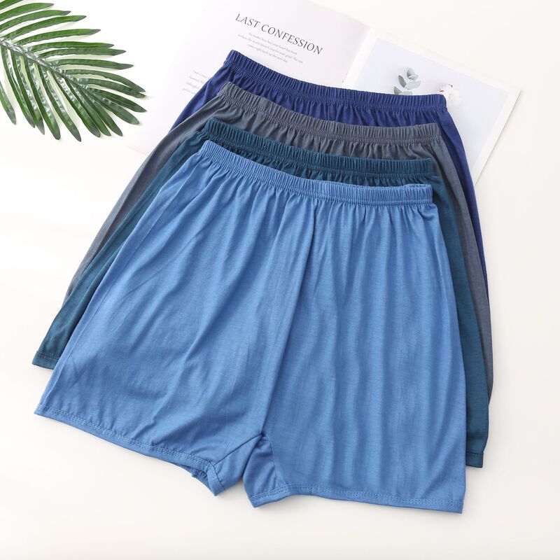 Middle-aged and elderly underwear men's cotton boxer shorts for the elderly loose cotton breathable pants old man four-corner pants