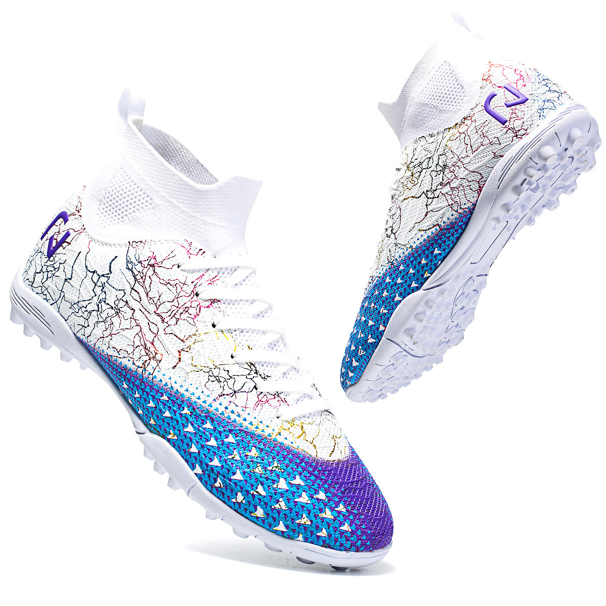 Zapatos de fútbol transfronterizos ag zapatos de clavos largos zapatos de fútbol de la Copa de Europa zapatos de fútbol profesionales para niños adultos tf zapatos de fútbol de clavos