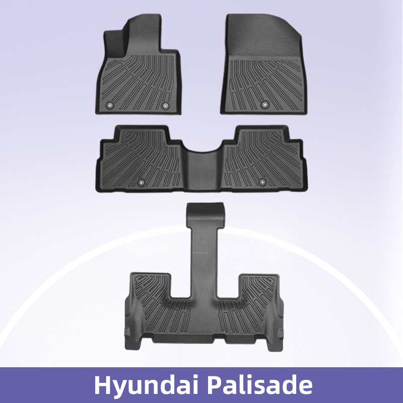 Aplicable a 20 - 24 modelos modernos Palisade almohadillas de pie para todo el tiempo TPE / XPE almohadillas de pie para el maletero