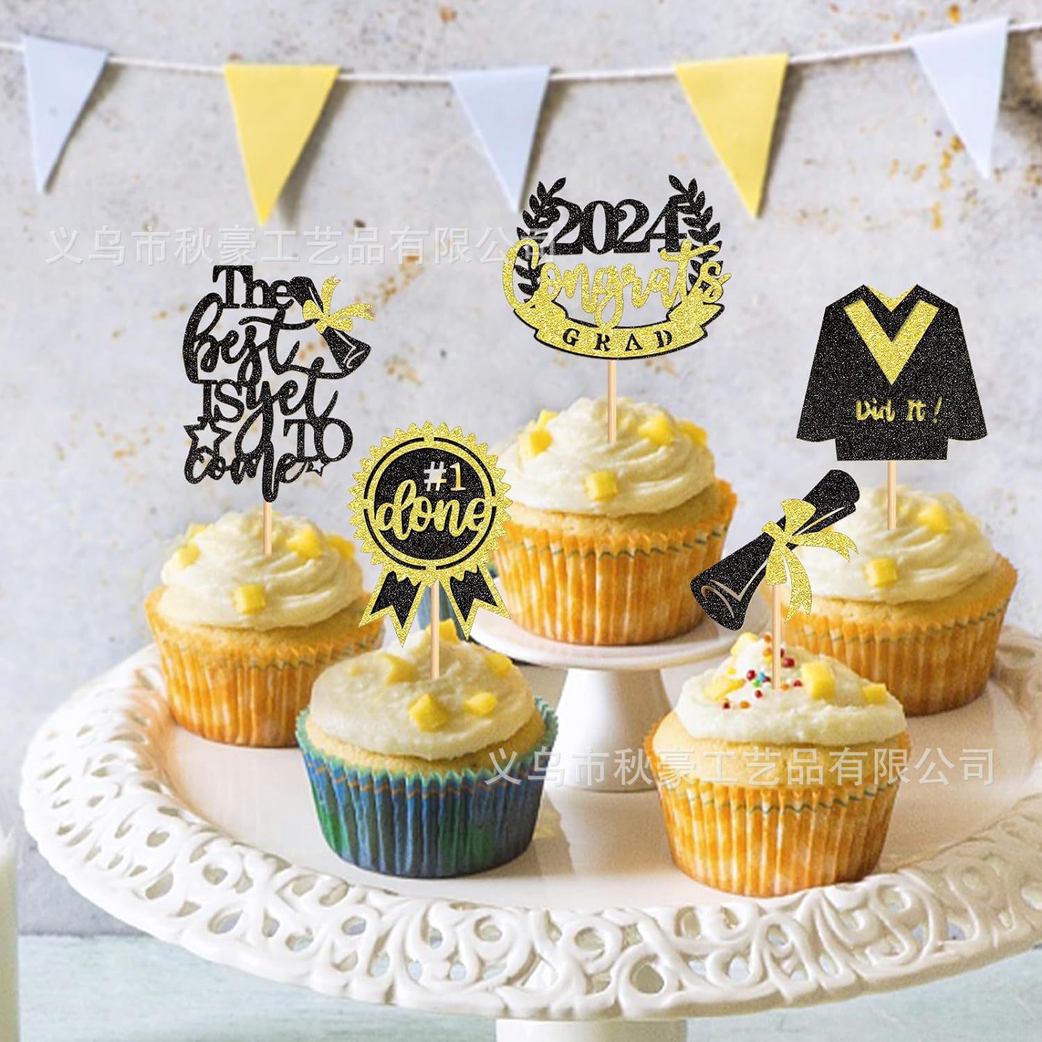 2024 Graduation Hat Cupcakes Pickles Selected Congrate Grad lo mejor aún no ha llegado