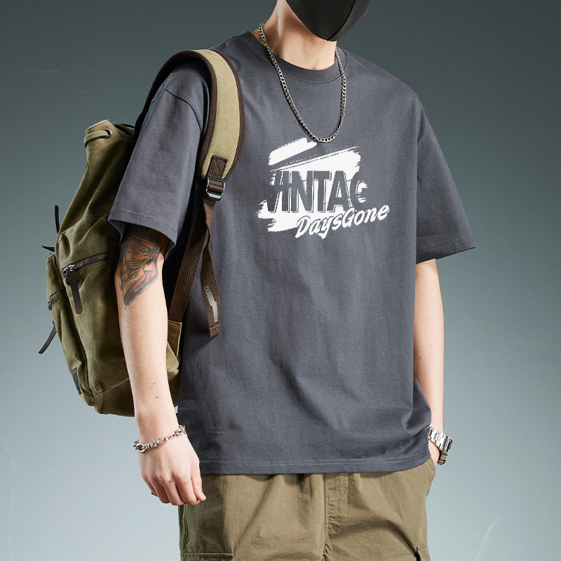 다크그레이 순면반팔-2348