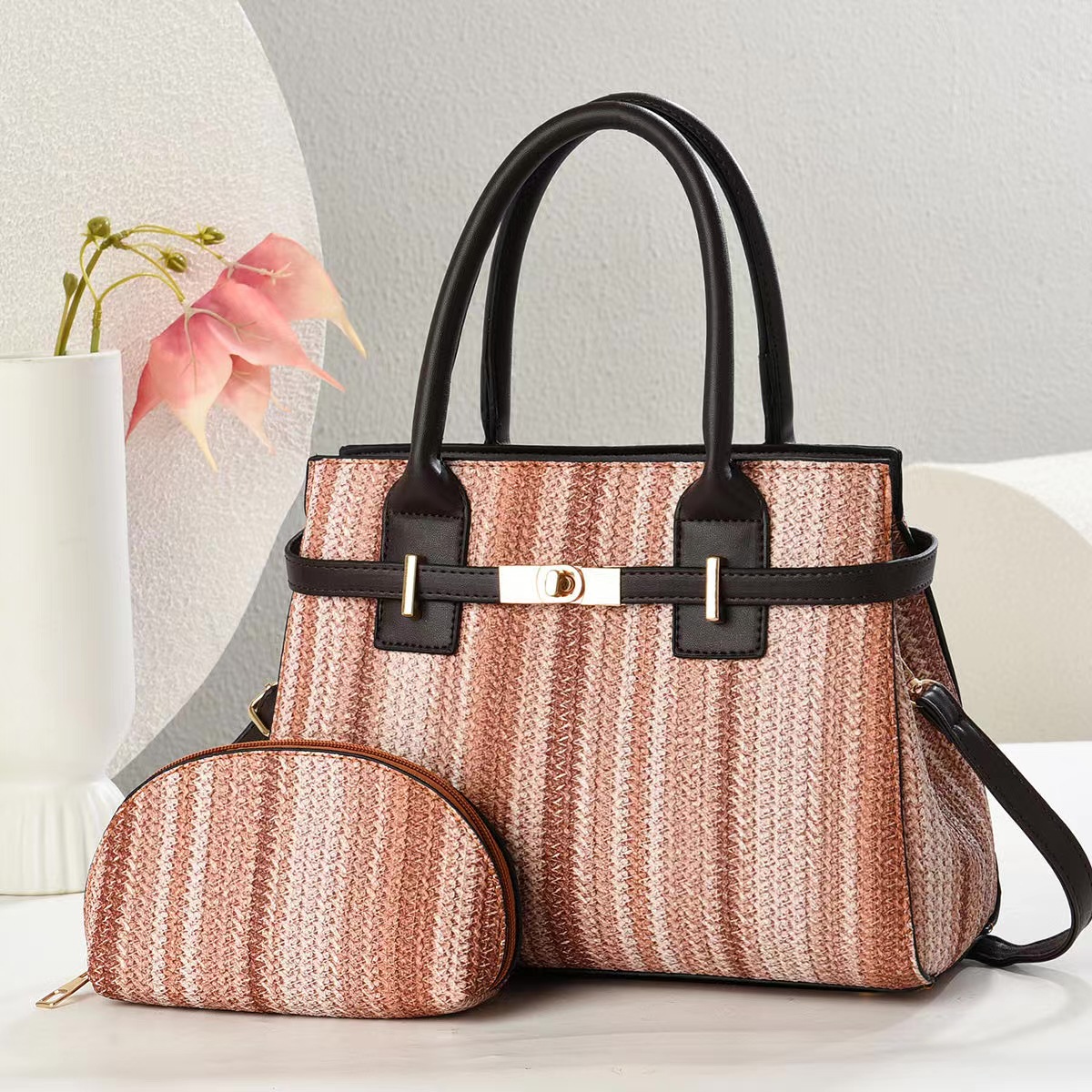 Bolso de mujer de comercio exterior 2025 nuevo bolso de mensajero de gran capacidad de estilo occidental