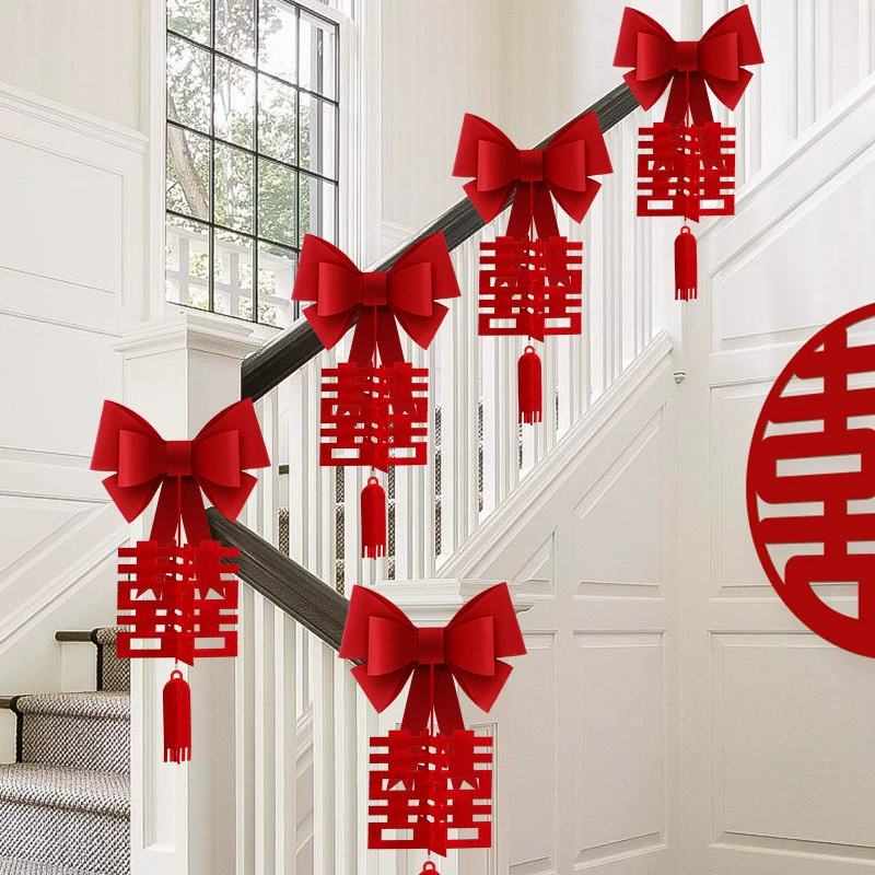 Свадебная комната, новый дом, украшенный лестницей