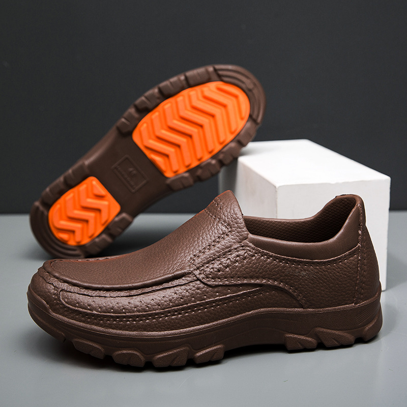 Men's EVA With Non-Slip Wear-Resistant Soles, Top Quality Casual Slip-On Shoes For Chefs, Restaurant Staff, And Cleaning Workers_voghion.com