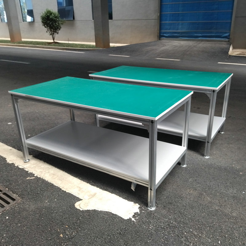 厂家供应双层防静电车间工厂工作台实验台桌打包台