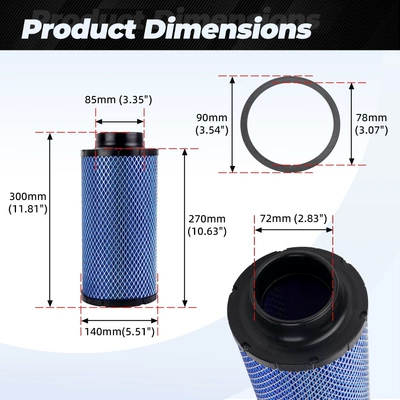 Auto Parts 1241084 Air filter